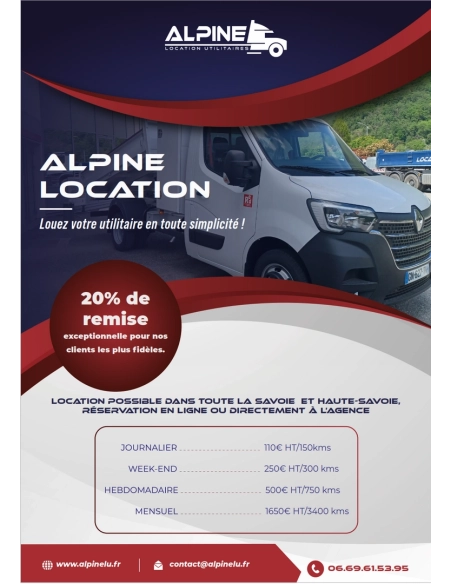 Location de camion benne avec coffre